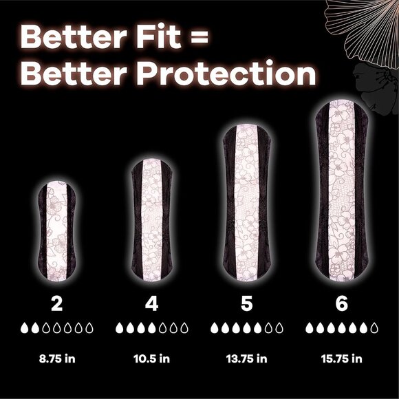 Discreet Boutique Incontinence Pads, Size 6 - Extra Heavy Absorption, 20 Count - Picture 5 of 9